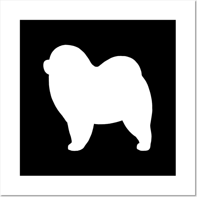 Rough Chow Chow Silhouette Wall Art by Coffee Squirrel